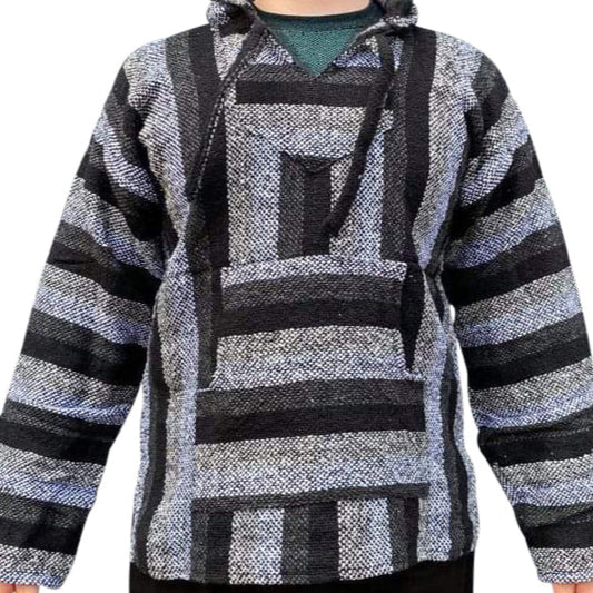 Kids Mexican Baja Hoodies Black & Grey