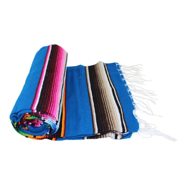 Navy Blue Mexican Blankets mexican blankets, serapes Baja