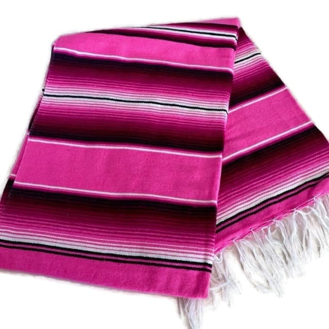 All Pink Mexican Blankets mexican blankets, serapes Baja