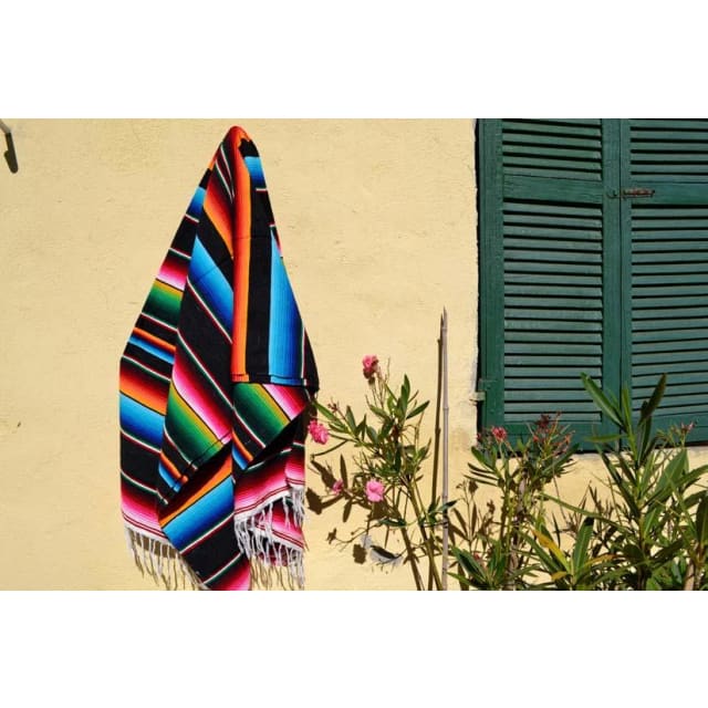 Black Mexican Blankets mexican blankets, serapes Baja