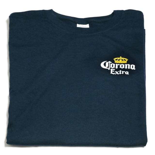 Cerveza Corona T Shirt: Blue t-shirt Baja Hoodies Australia