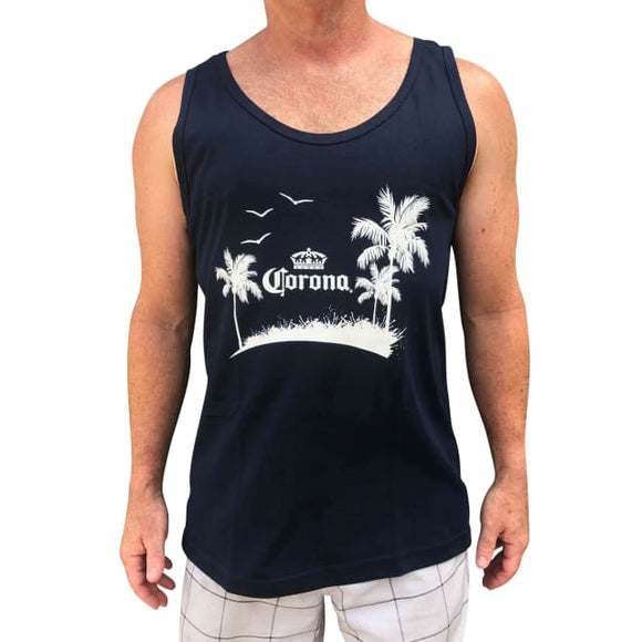 Cerveza Corona Tank - Blue t-shirt Baja Hoodies Australia
