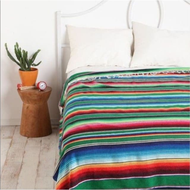 Light Green Mexican Blankets mexican blankets, serapes Baja