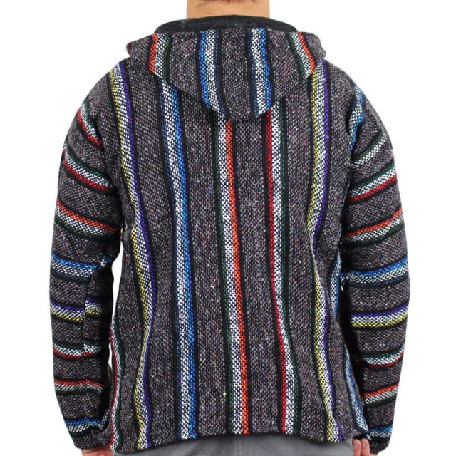 Mexican Surfer Baja Hoodie Multicoloured Thick Stripes baja