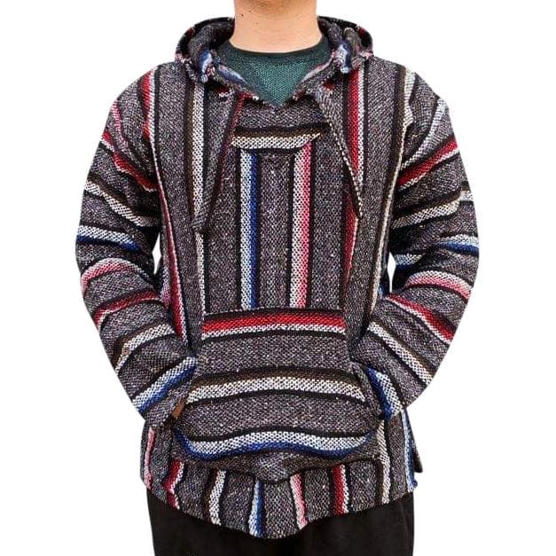 Mexican Surfer Baja Hoodie Multicoloured Thick Stripes baja