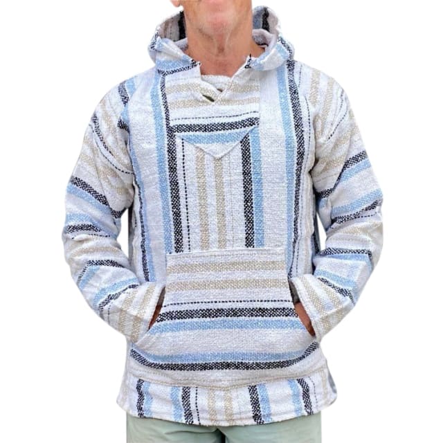 Goa Kapuzenshirt, Baja Hoodie, Boho Style Kapuzenpullover - grün Goa Kapuzenshirt, Baja Hoodie, Boho Style Kapuzenpullover - grün