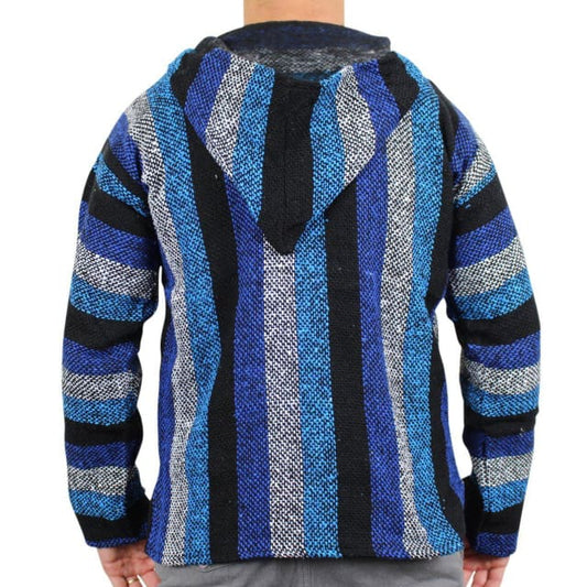 Mexican Surfer Baja Hoodie Two Tone Blue baja hoodies,