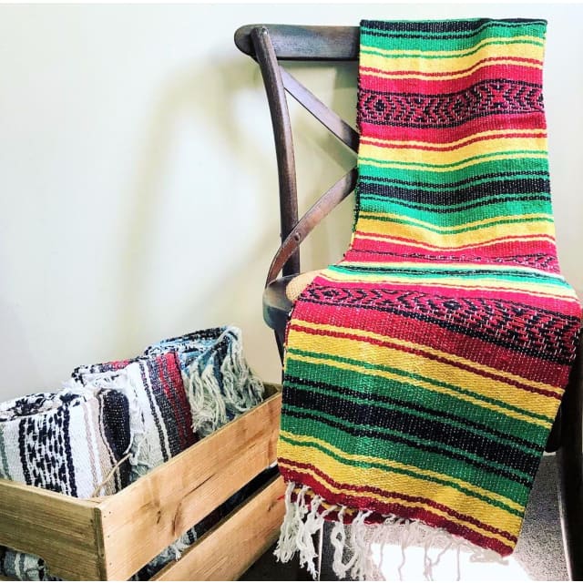 Rasta Western Mexican Blanket Hot Rod Vintage Boho Car Seat Covers Picnic  Yoga – Baja Hoodies