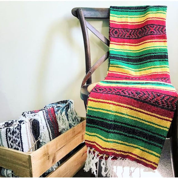 Rasta Western Mexican Blanket mexican blankets, serapes Baja