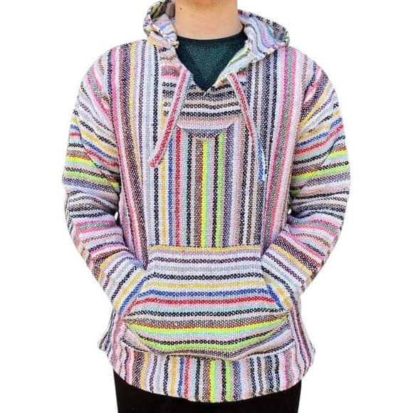 Mexican Surfer Baja Hoodie Neon Multicoloured baja hoodies, 